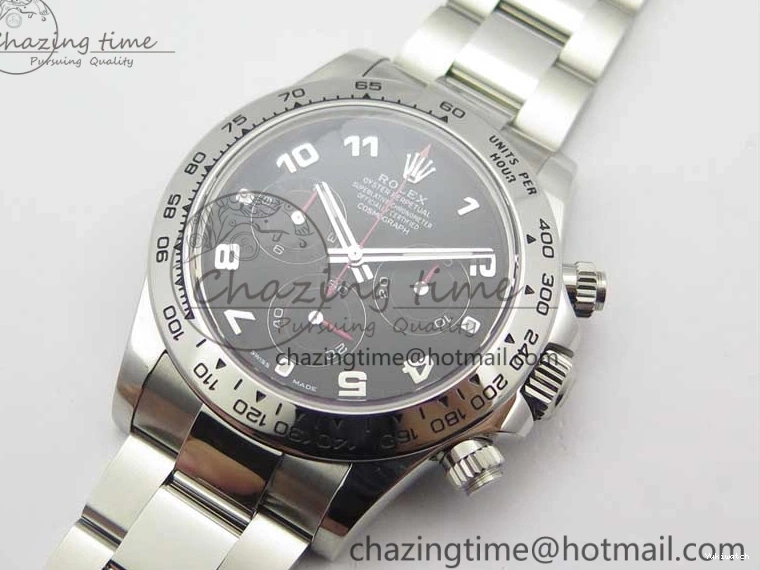 Bracelet Edition 1:1 Daytona Case 116509 Best SS 904L Dial and Noob Black SS SA4130 V3 0513